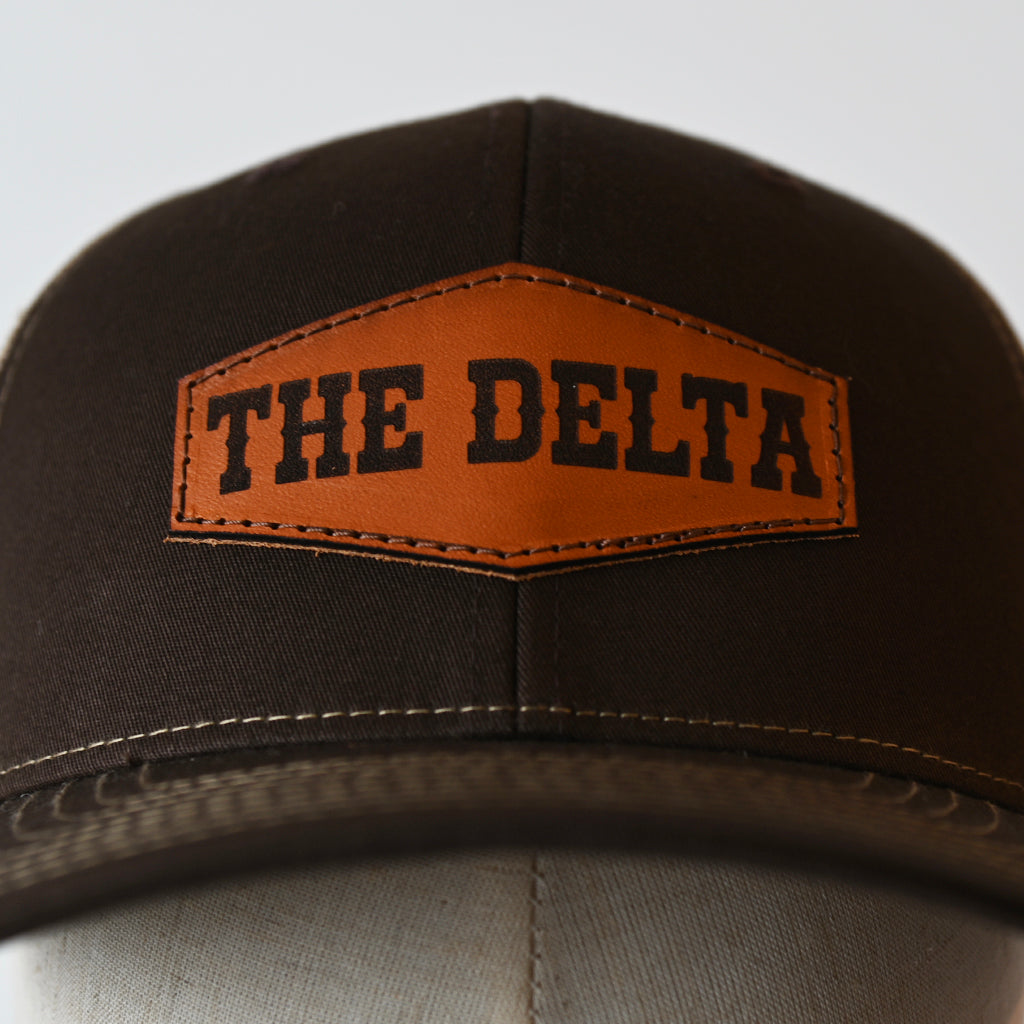 The Delta Leather Patch Hat - TheMississippiGiftCompany.com