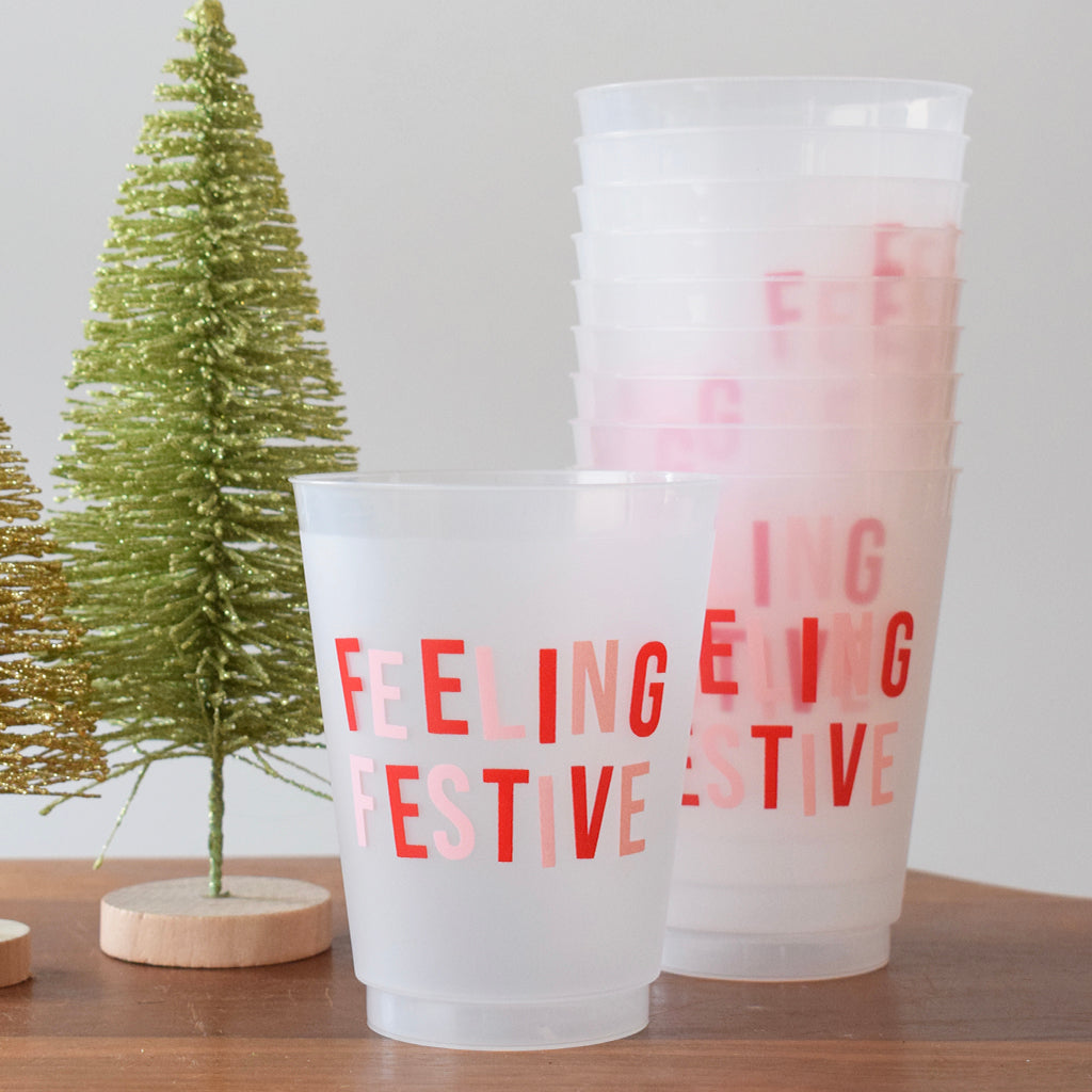 Feeling Festive Frosted Cups - TheMississippiGiftCompany.com