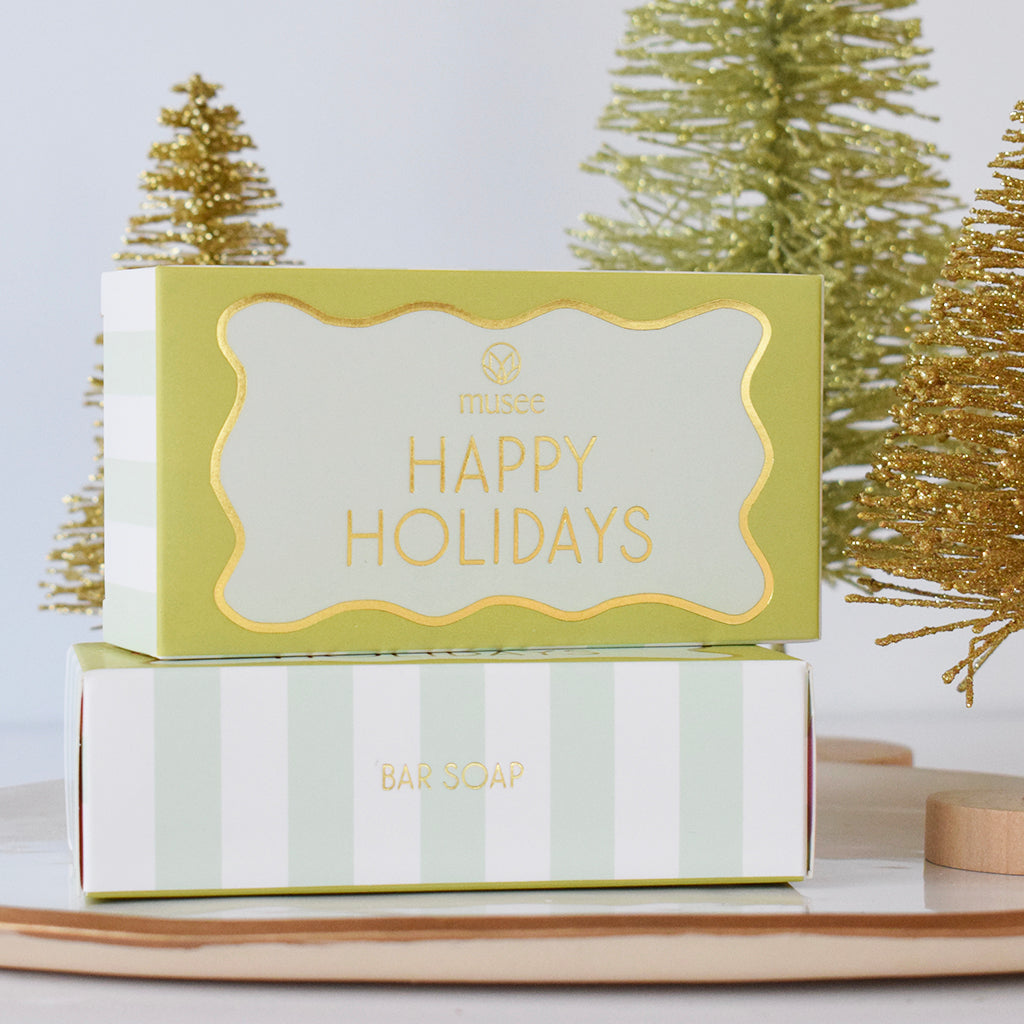 Happy Holidays Bar Soap - TheMississippiGiftCompany.com
