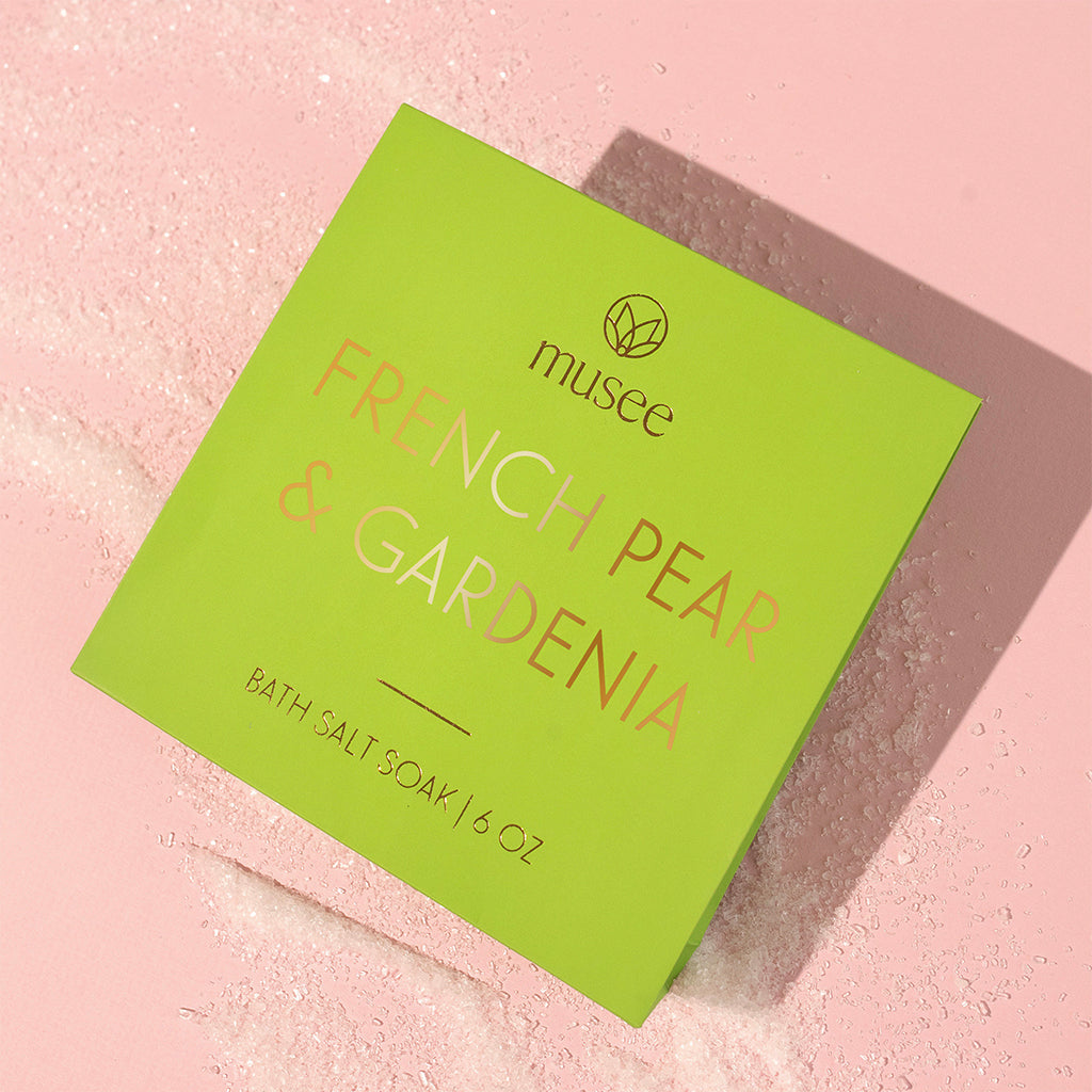 French Pear & Gardenia Mini Salt Soak - TheMississippiGiftCompany.com