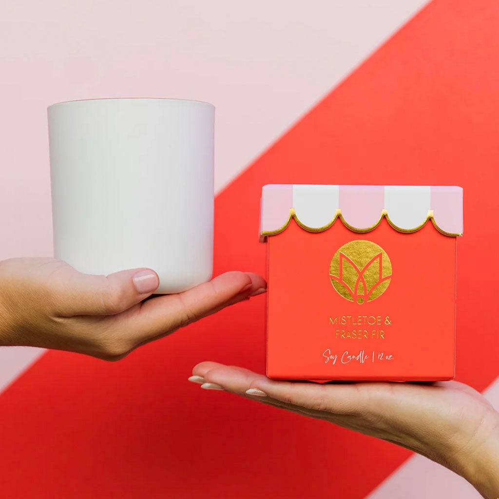 Mistletoe & Fraser Fir Candle - TheMississippiGiftCompany.com