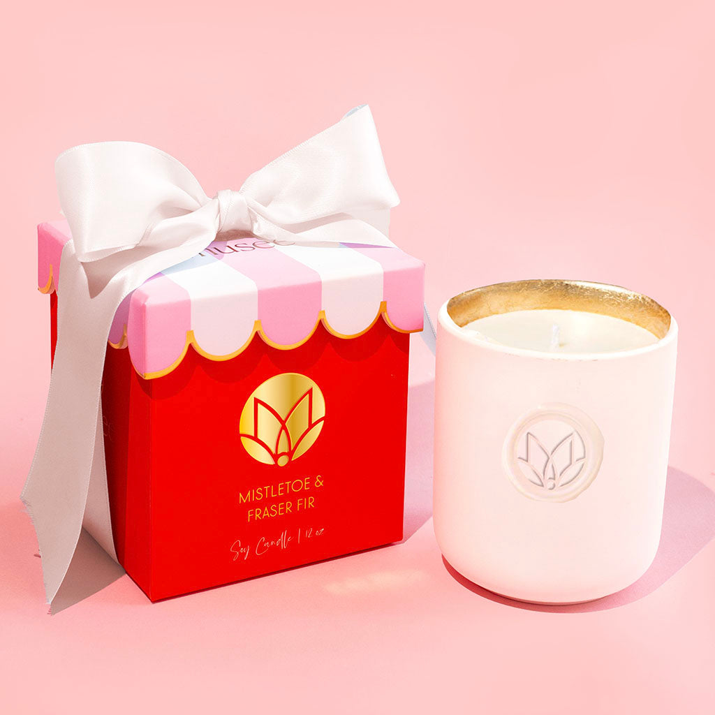 Mistletoe & Fraser Fir Candle - TheMississippiGiftCompany.com