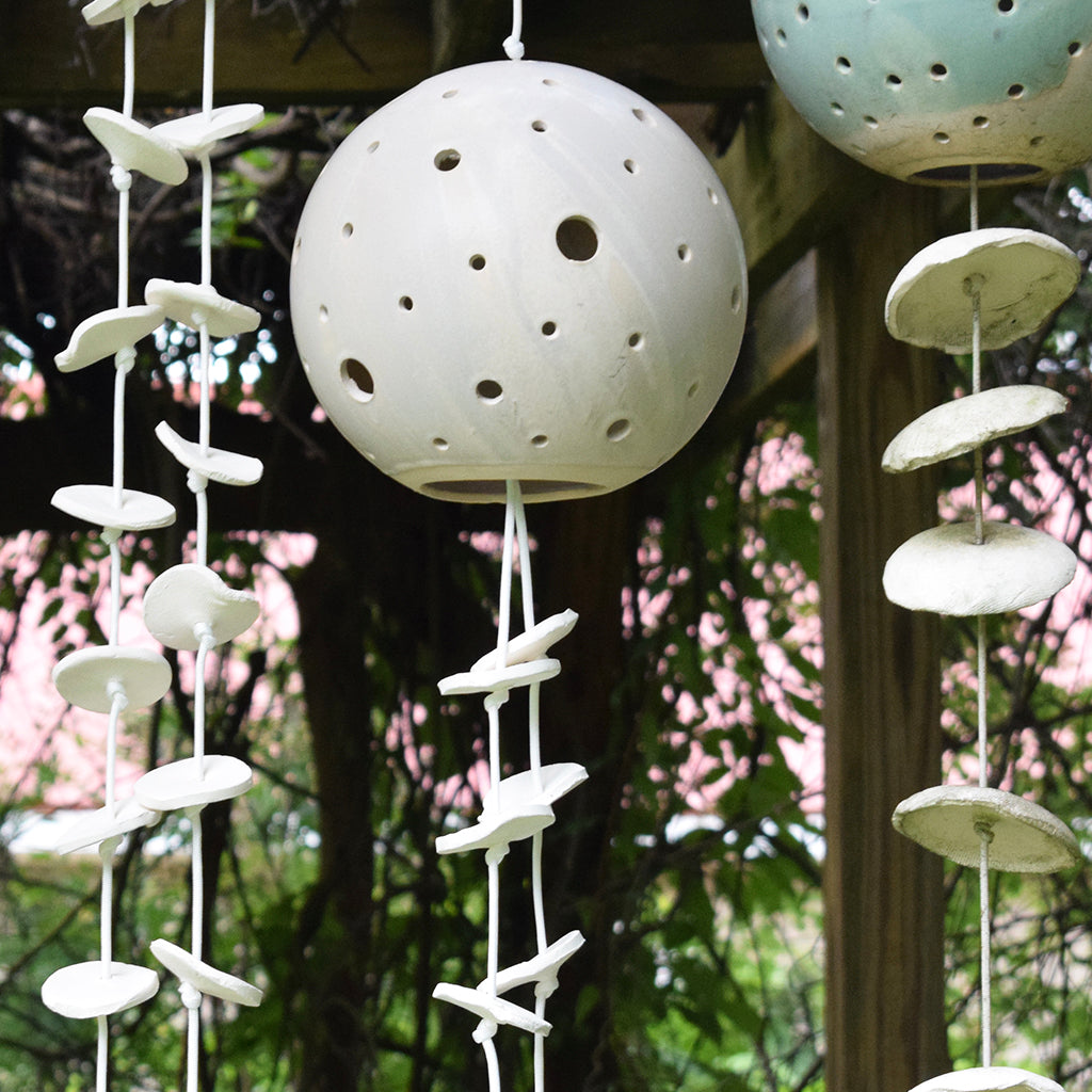 Poor House Globe Wind Chimes-10 Small Disc - TheMississippiGiftCompany.com