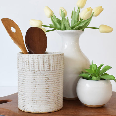 Spoon Holder Large White