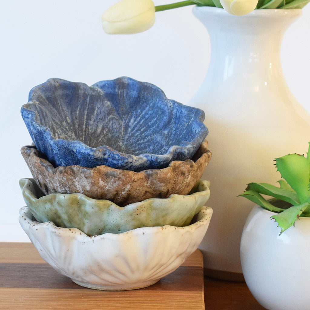 Small Cabbage Bowl Blue - TheMississippiGiftCompany.com