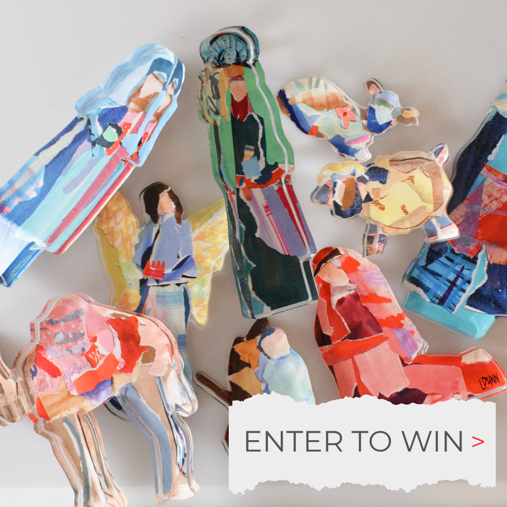 acrylic nativity set