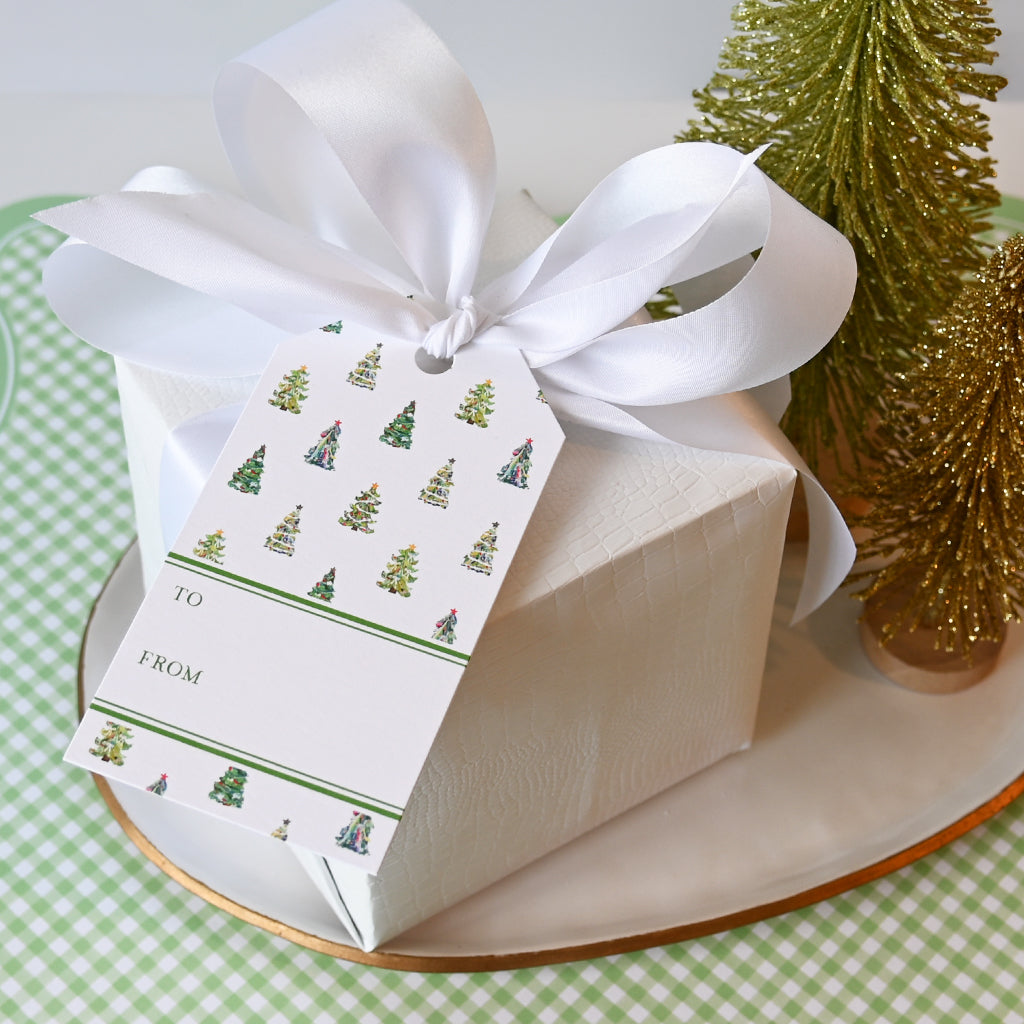 Christmas Tree Pattern Gift Tags - TheMississippiGiftCompany.com