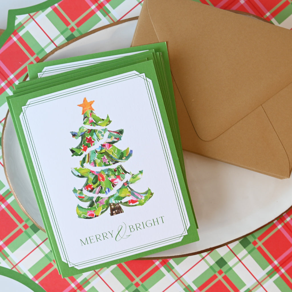 Merry & Bright Greeting Cards Set - TheMississippiGiftCompany.com