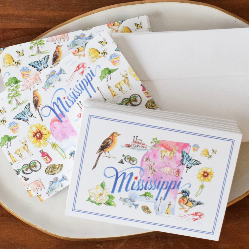 Mississippi Icons Notecards Set | Mississippi made product handcrafted ...