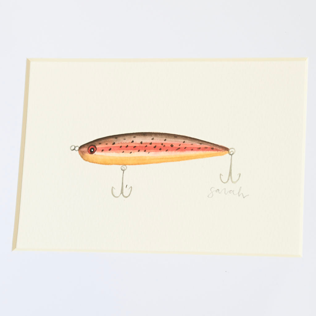 Original Watercolor Fishing Lure