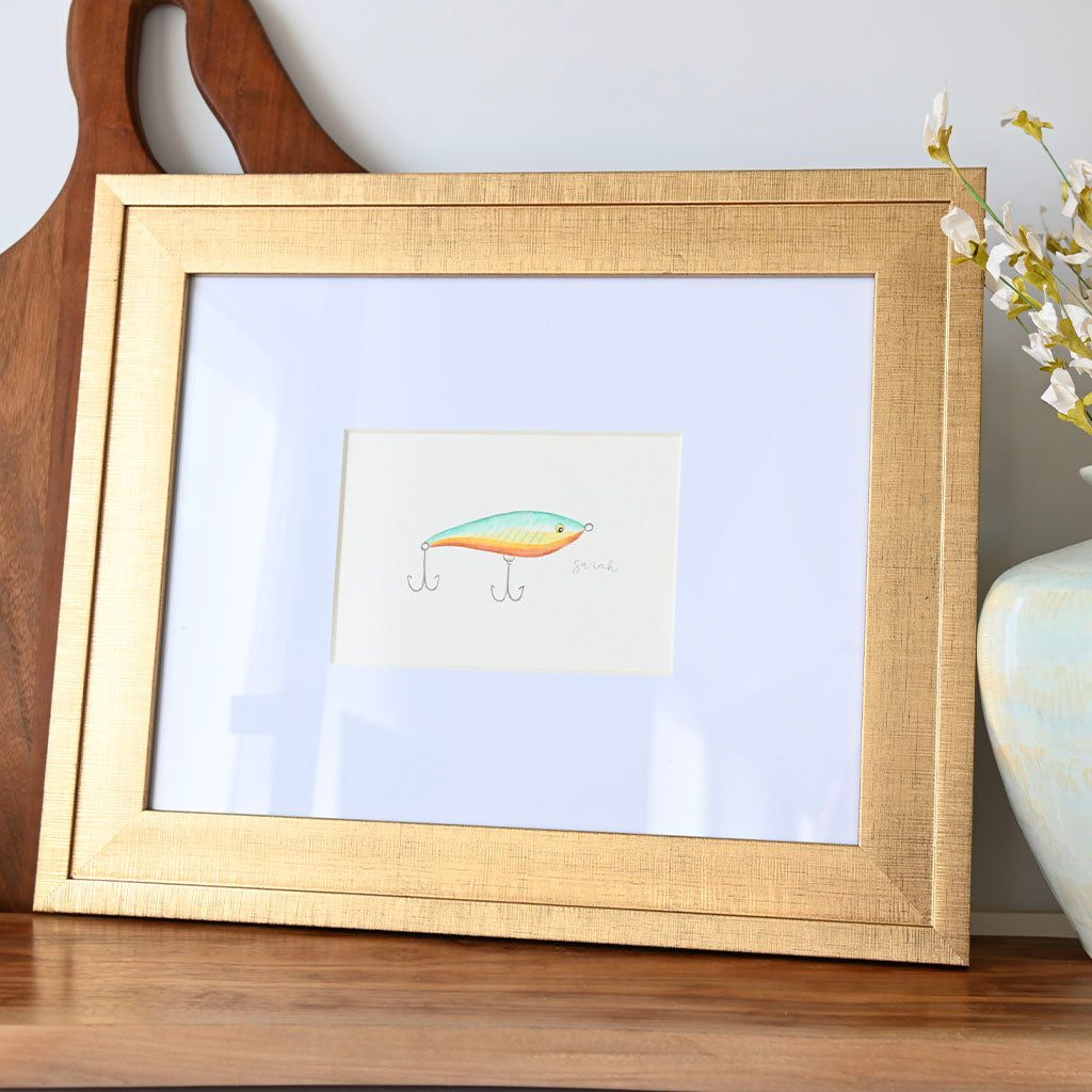 Original Watercolor Fishing Lure