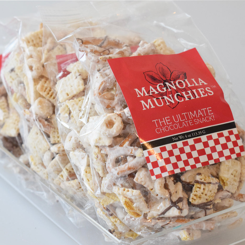 Magnolia Munchies: White Chocolate Snack Mix- 4 oz - TheMississippiGiftCompany.com