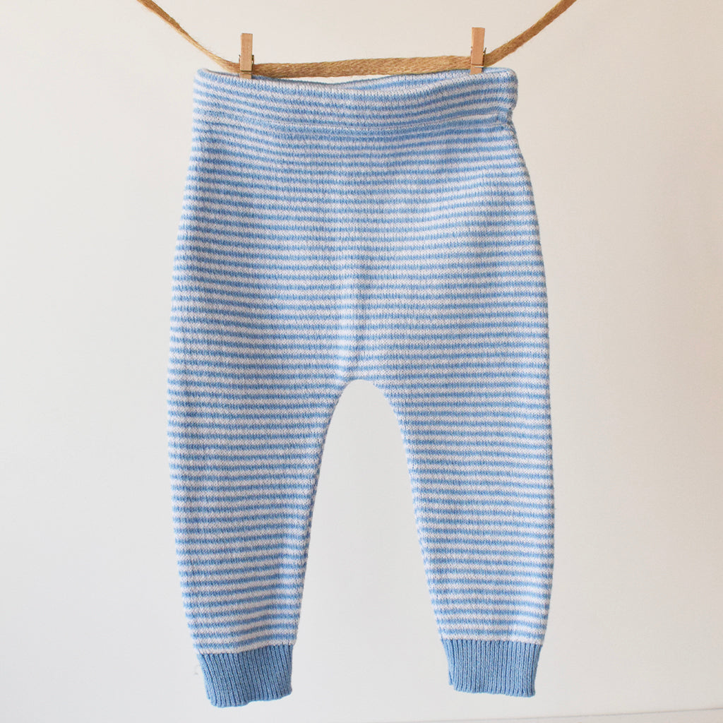 Blue Stripe Baby Pants - Main Image