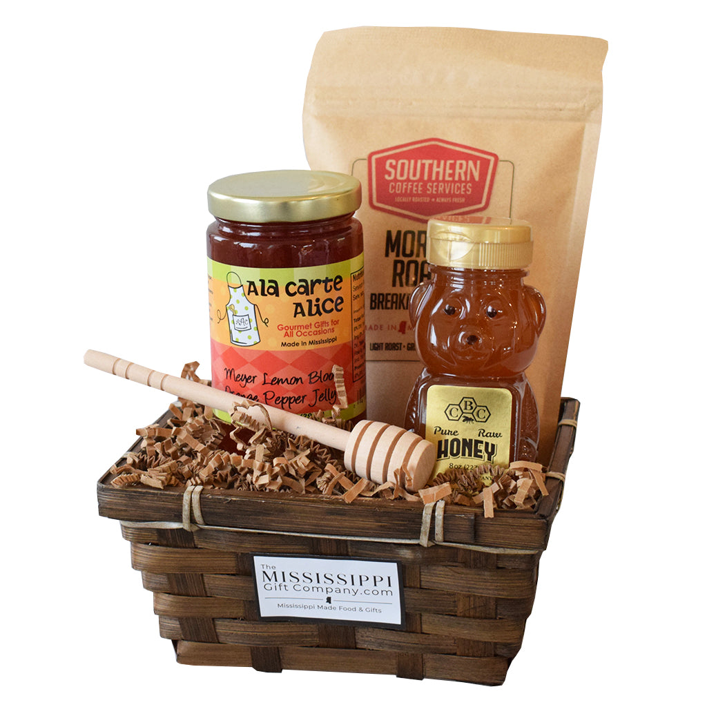 Breakfast To Go Basket - TheMississippiGiftCompany.com