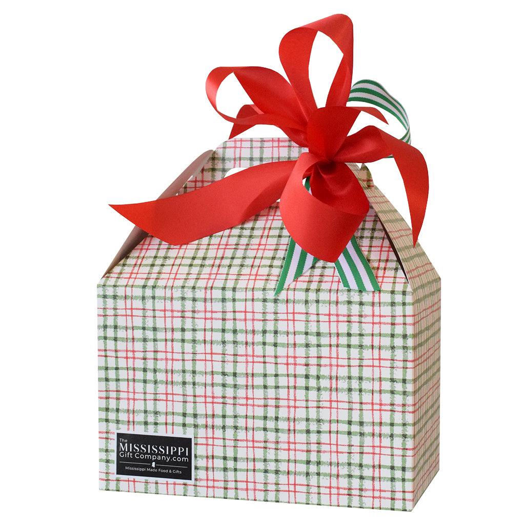 Unfilled Christmas Plaid Tote - TheMississippiGiftCompany.com