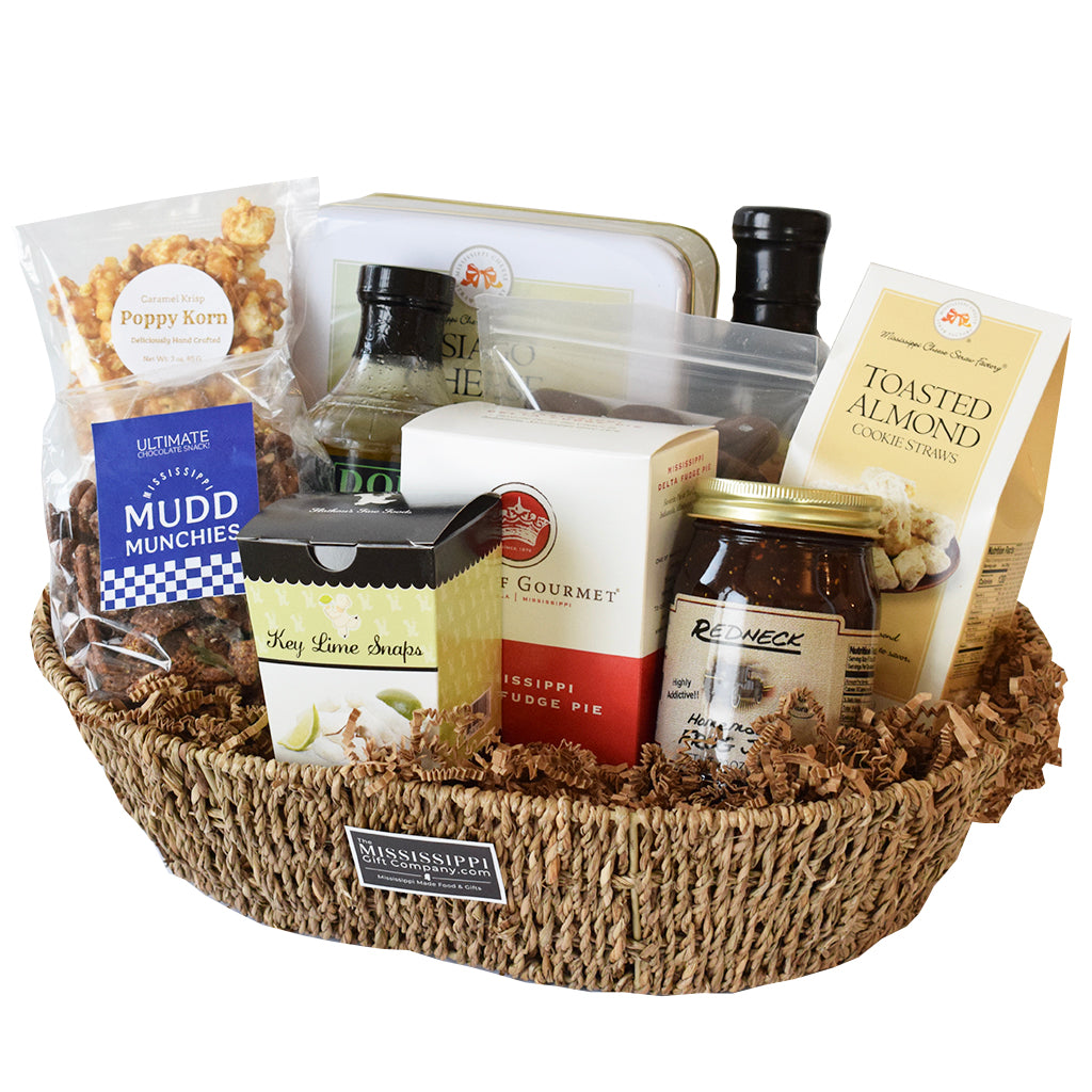 Deluxe Best of Mississippi Basket - TheMississippiGiftCompany.com