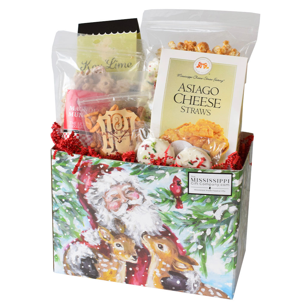 Enchanted Santa Large Gift Box - TheMississippiGiftCompany.com