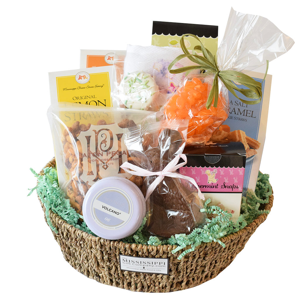 Happy Easter Gift Basket - TheMississippiGiftCompany.com