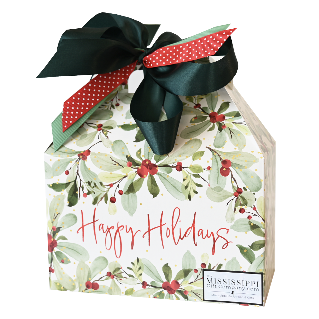 Unfilled Holly Berries Tote - TheMississippiGiftCompany.com