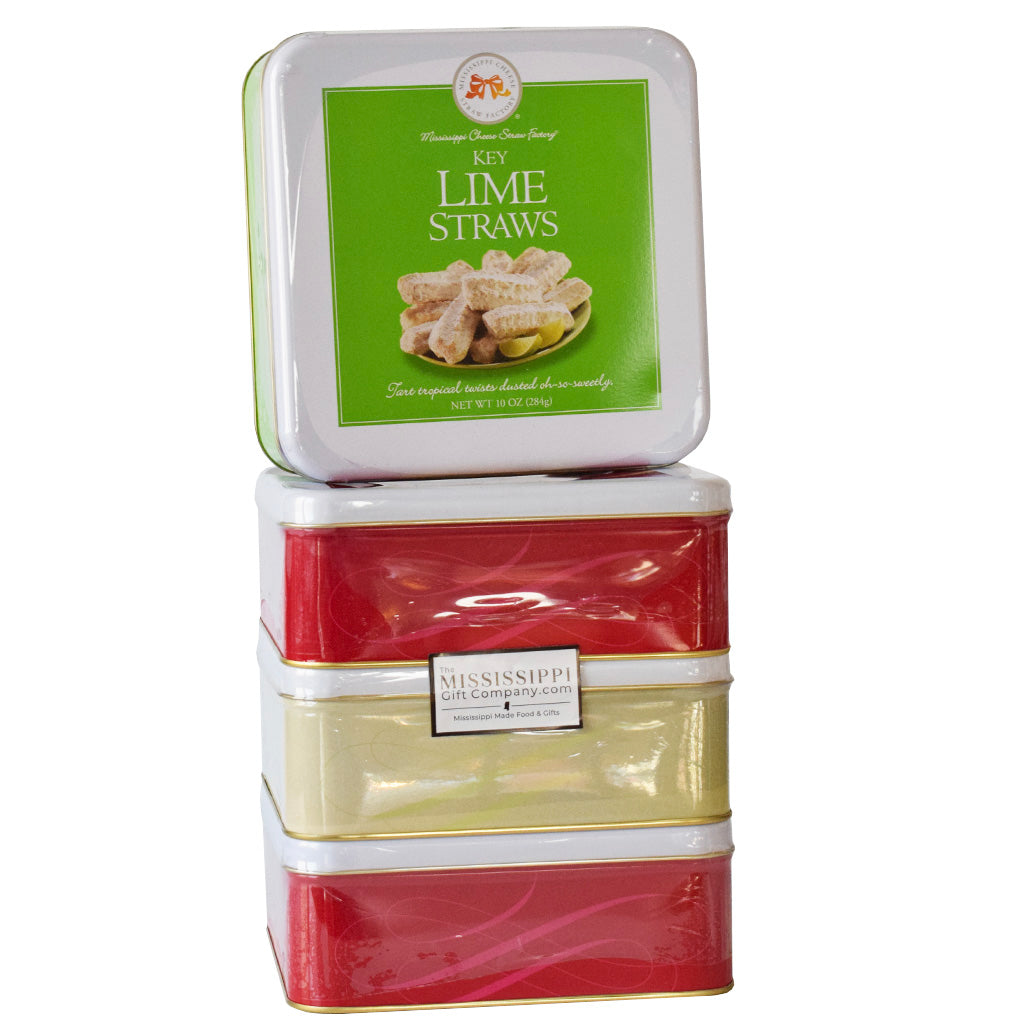 Holiday Gift Tin Tower - TheMississippiGiftCompany.com