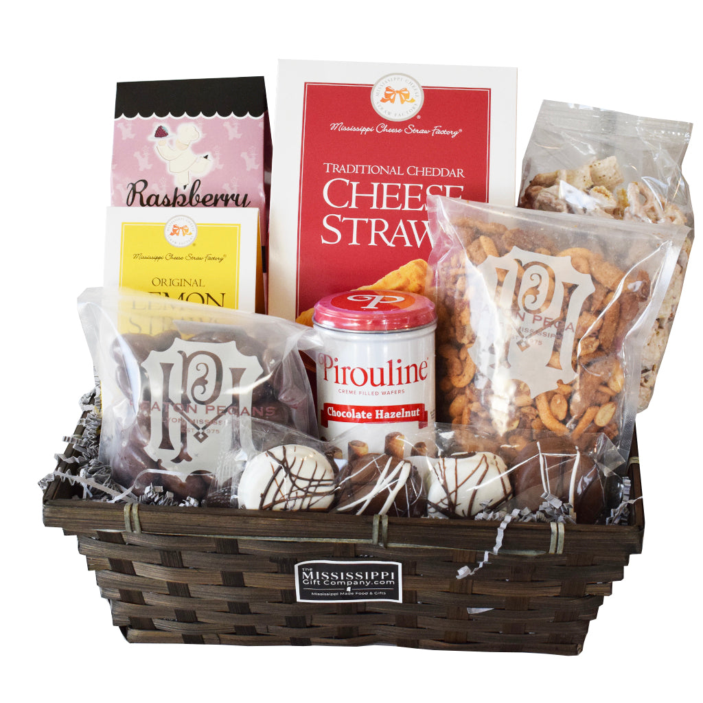 Large Mississippi Snack Basket - TheMississippiGiftCompany.com