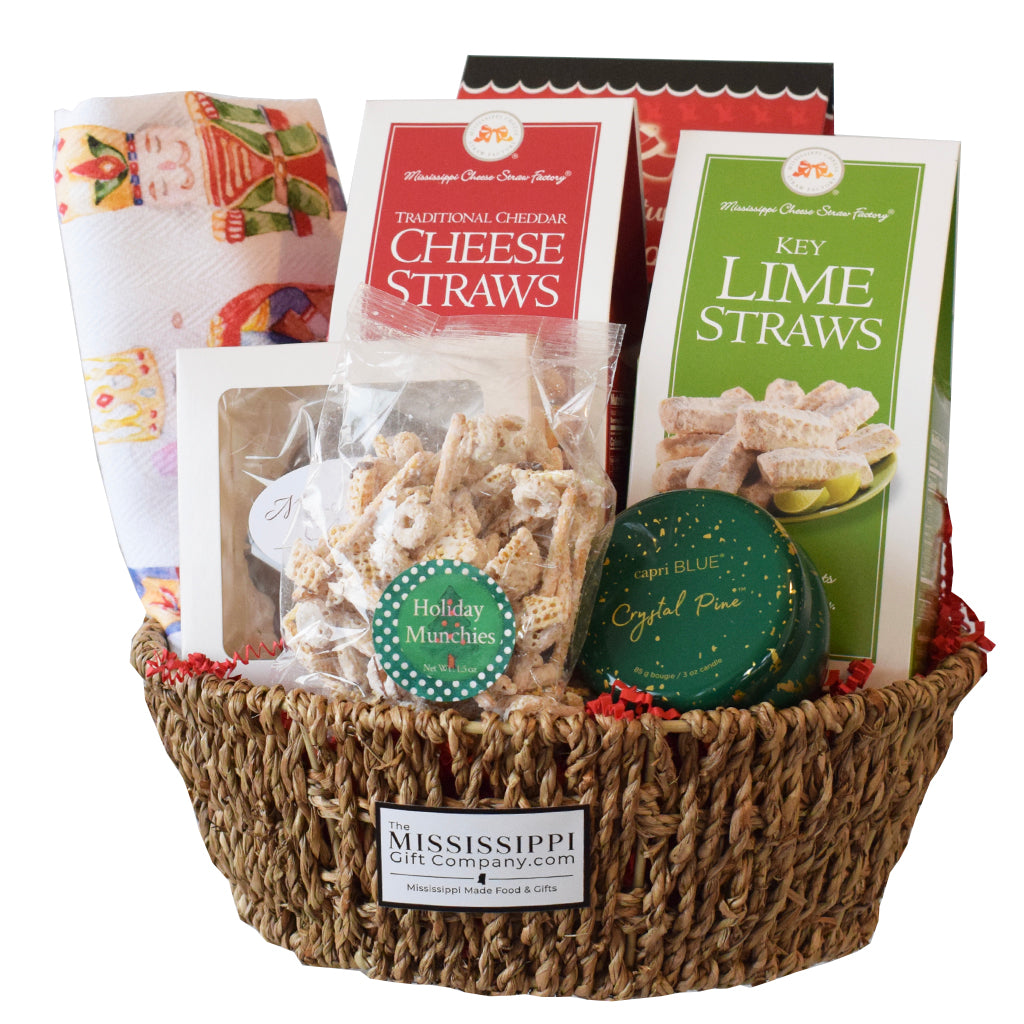 Merry Christmas Y'all Gift Basket-2 - TheMississippiGiftCompany.com