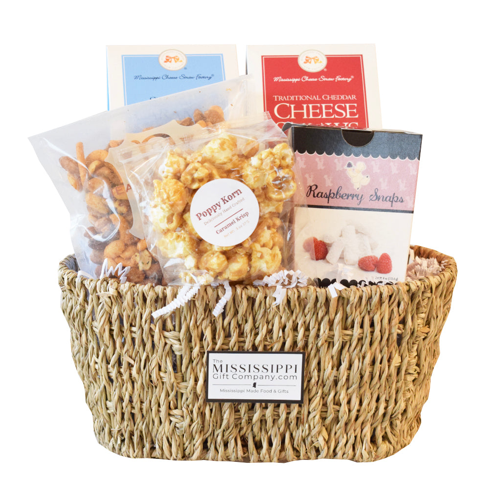 Small Mississippi Snack Basket - TheMississippiGiftCompany.com