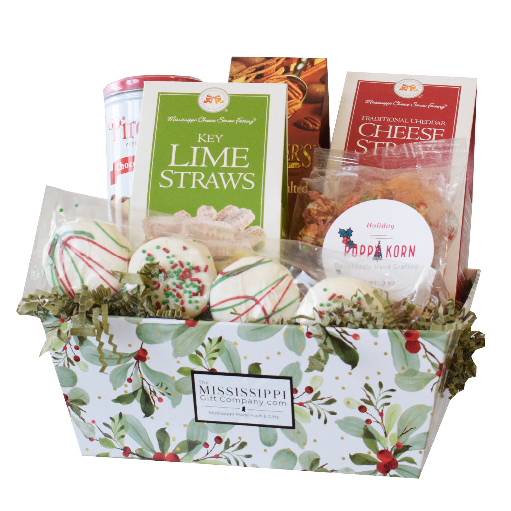 Holly Berries Gift Box - TheMississippiGiftCompany.com