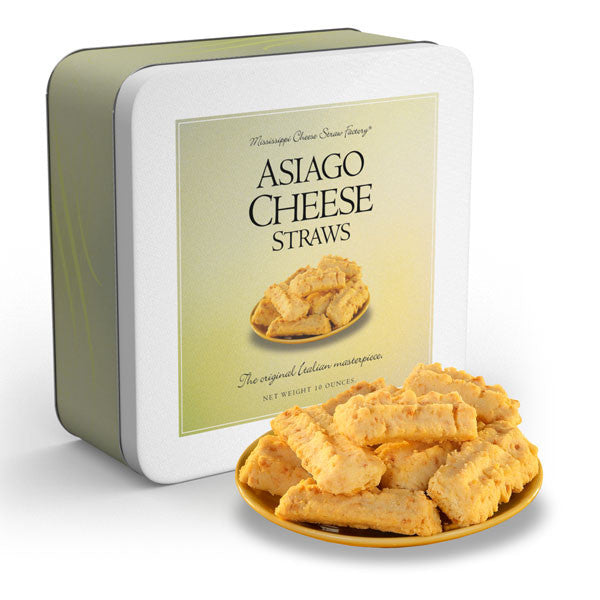 Asiago Cheese Straws Tin - TheMississippiGiftCompany.com