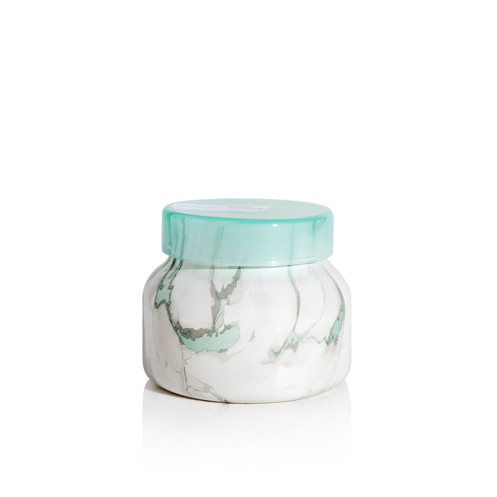 Petite Coconut Santal Modern Marble Jar - TheMississippiGiftCompany.com