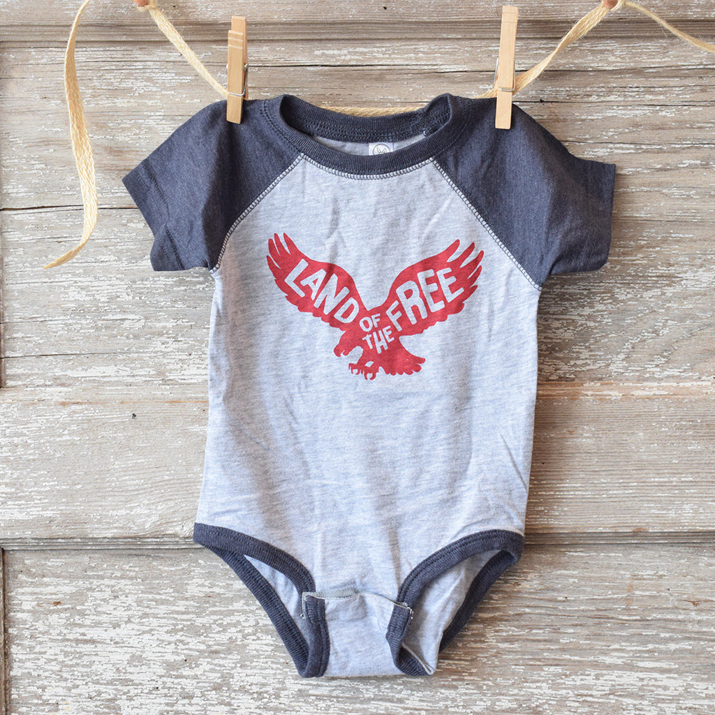 Land of The Free Onesie - TheMississippiGiftCompany.com