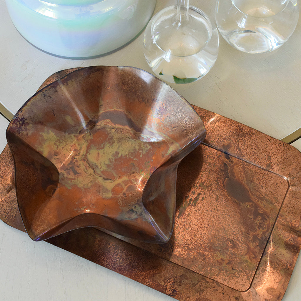 Fluted Rectangle Platter - TheMississippiGiftCompany.com
