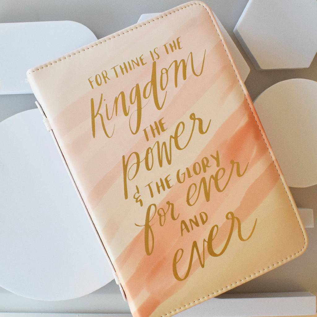 Bible Cover-For Thine is The Kingdom - TheMississippiGiftCompany.com
