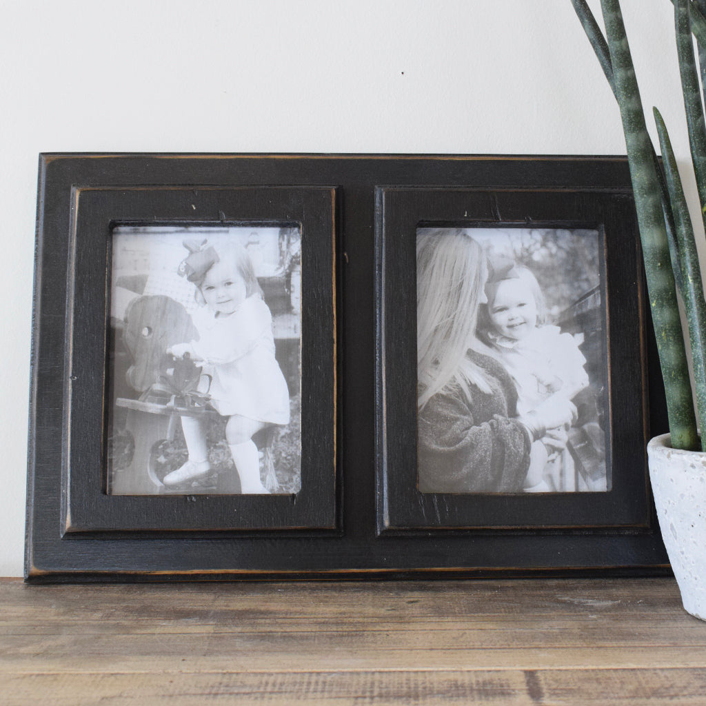 5x7 Double Tyson Frame - Black - TheMississippiGiftCompany.com