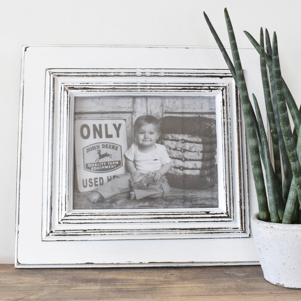 8x10 Lo Frame - White - TheMississippiGiftCompany.com