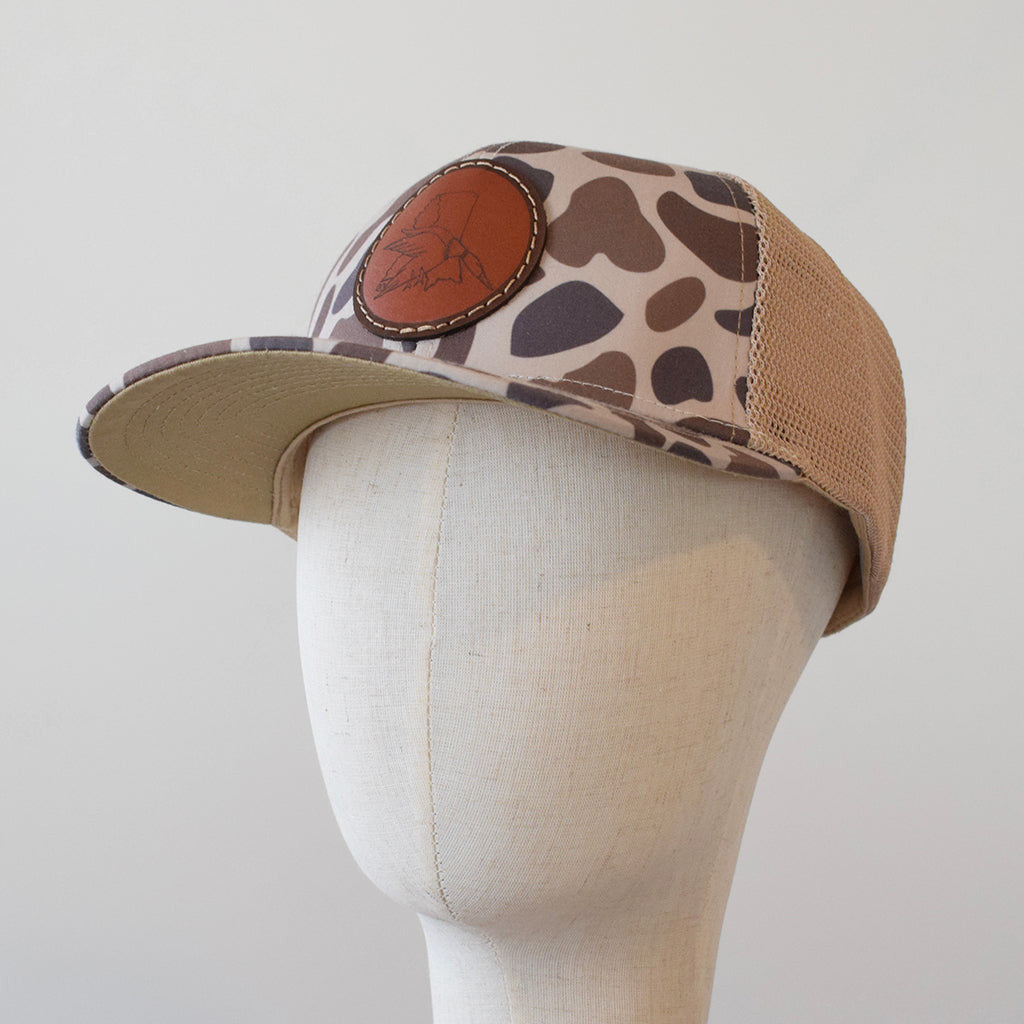 Camo Mesh Duck Hat-New Brown - TheMississippiGiftCompany.com