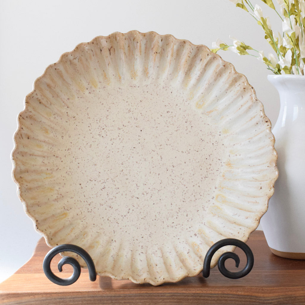 Crimped Serving Bowl-Dogwood - TheMississippiGiftCompany.com