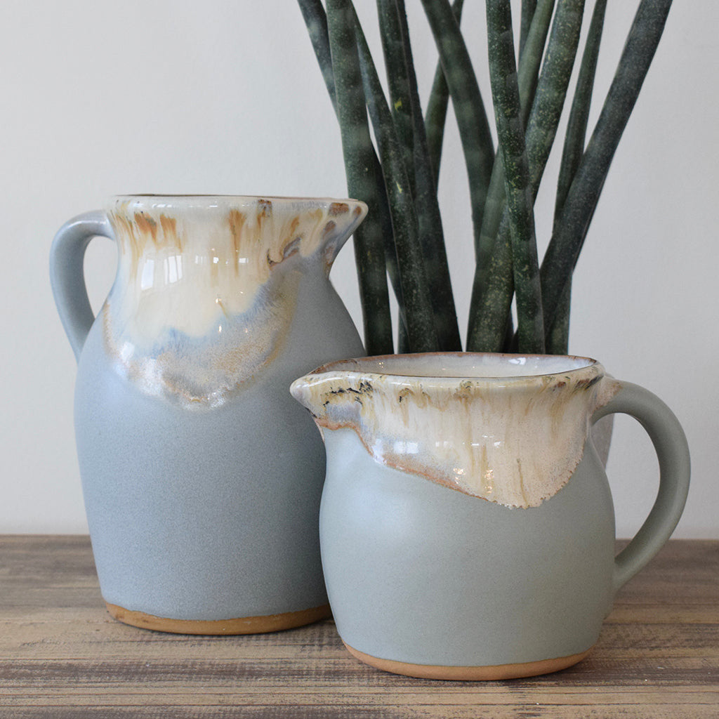 Farmhouse Pitcher Large - Peaceful - TheMississippiGiftCompany.com