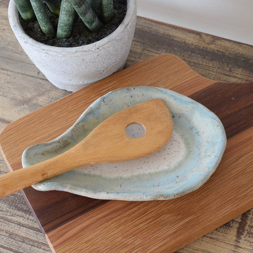 Oval Spoon Rest - Hydrangea - TheMississippiGiftCompany.com