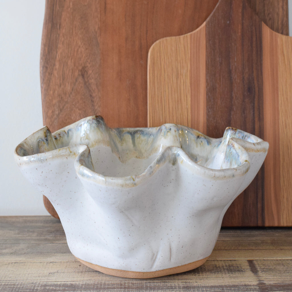 Round Fluted Bowl-Magnolia - TheMississippiGiftCompany.com