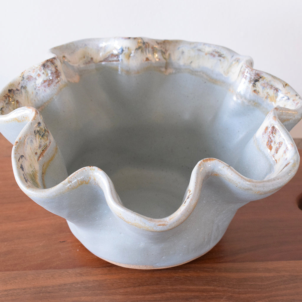 Round Fluted Bowl-Peaceful - TheMississippiGiftCompany.com