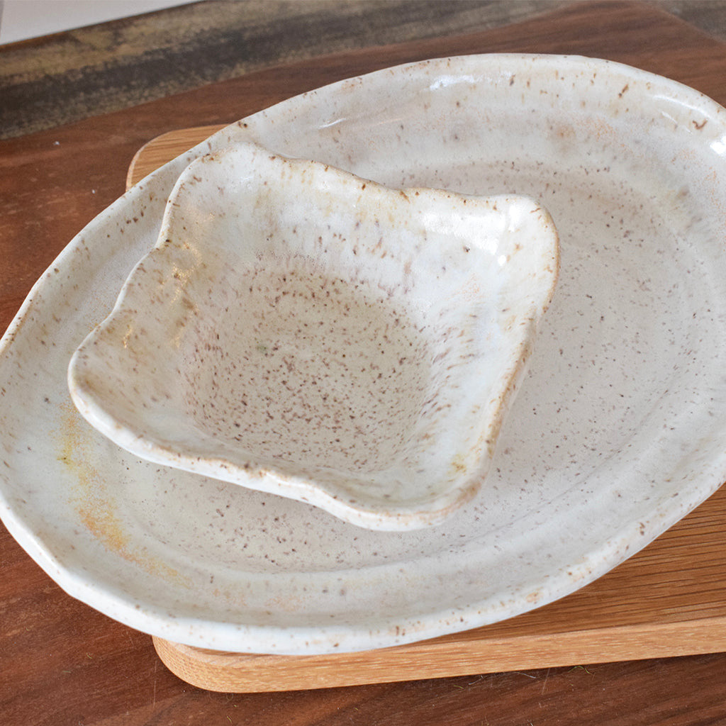 Small Oval Platter-Dogwood - TheMississippiGiftCompany.com