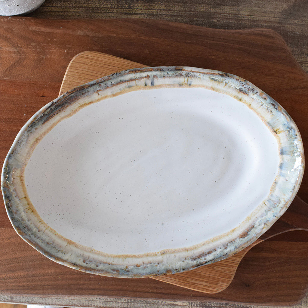Small Oval Platter-Magnolia - TheMississippiGiftCompany.com