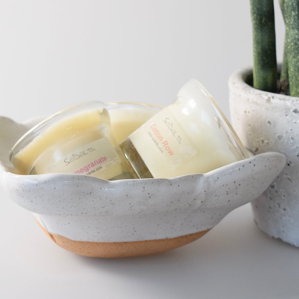 Square Snack Bowl-Simply White - TheMississippiGiftCompany.com