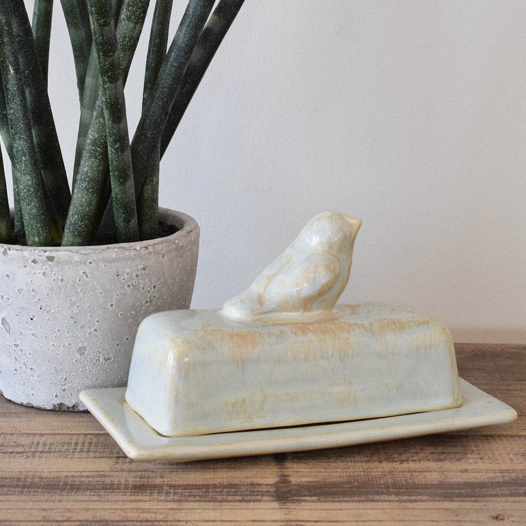 Opal Butter Dish - TheMississippiGiftCompany.com