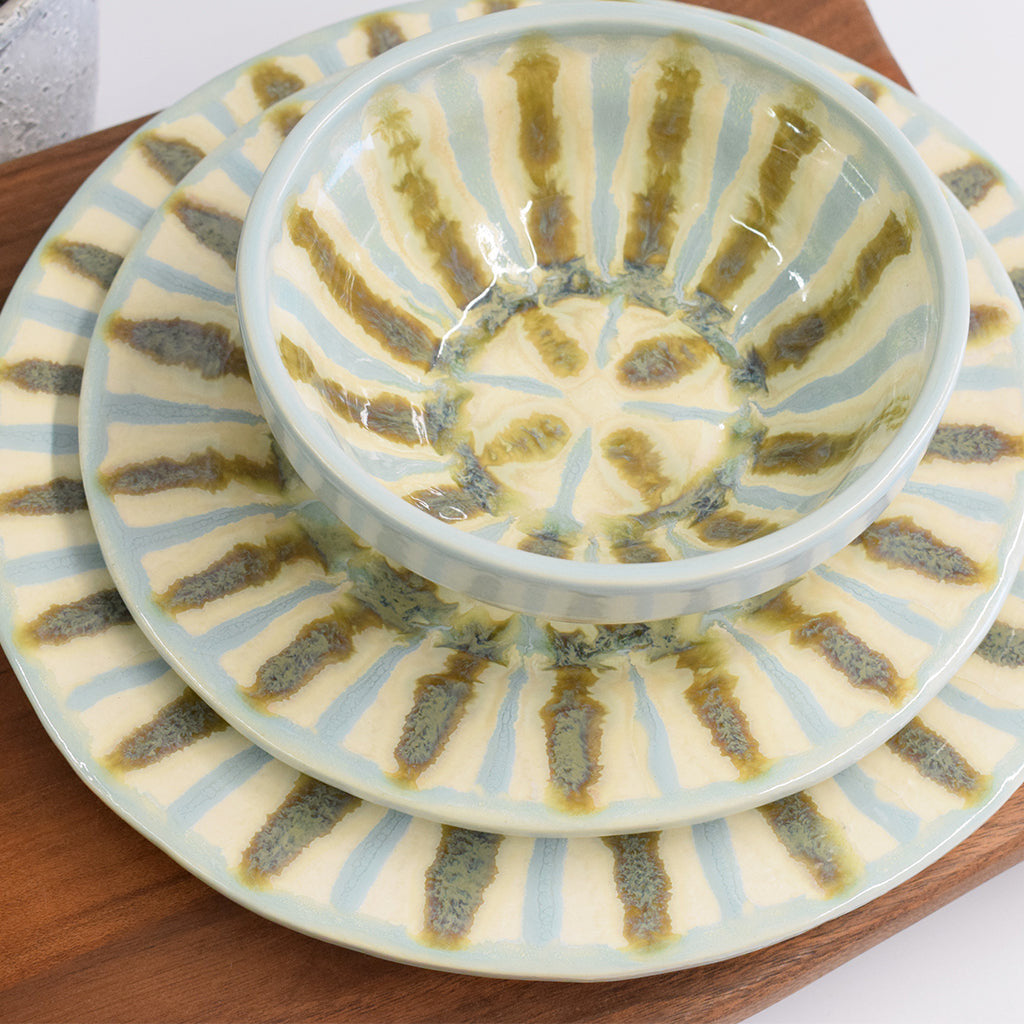 Teal Dinner Plate - TheMississippiGiftCompany.com