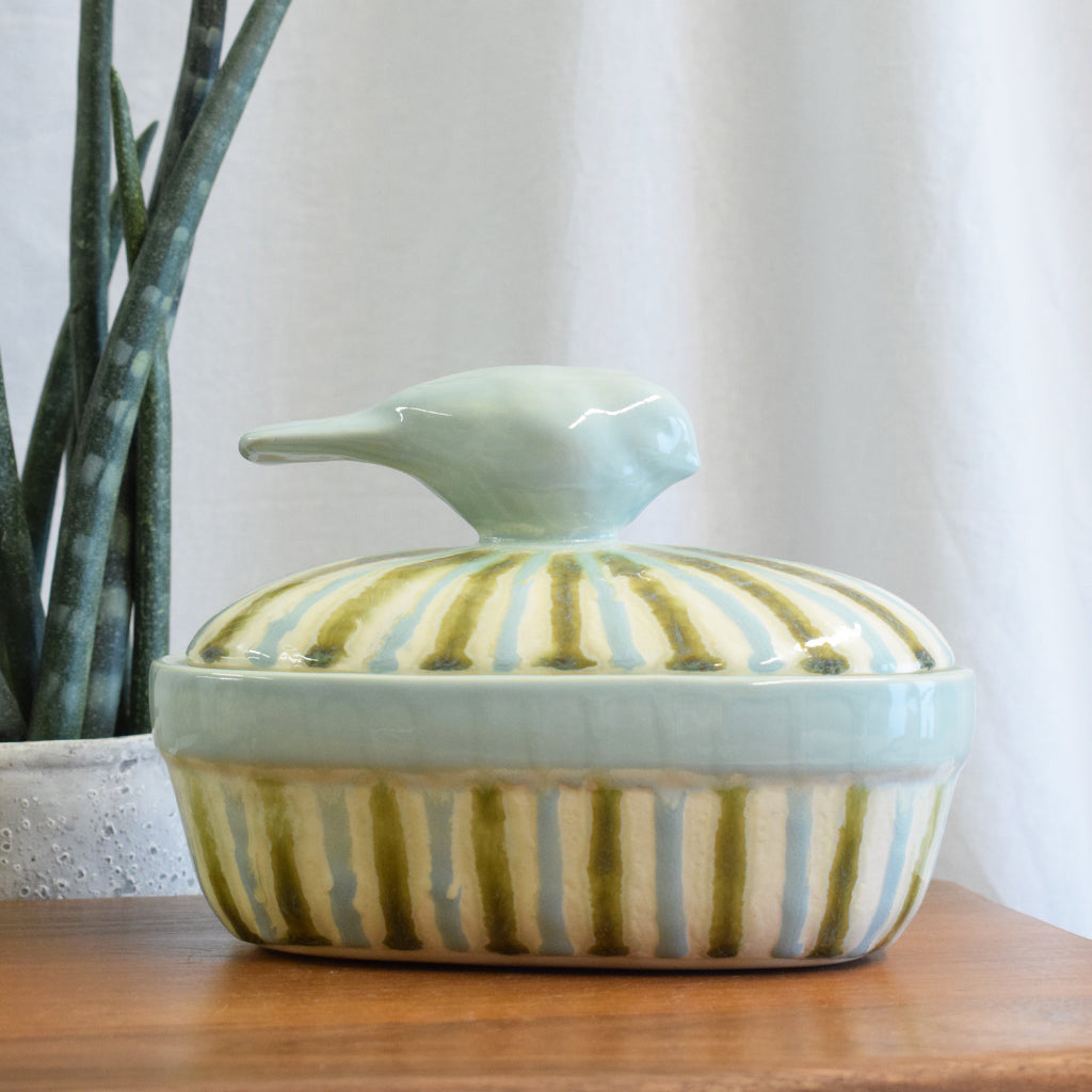 Teal Small Casserole - TheMississippiGiftCompany.com