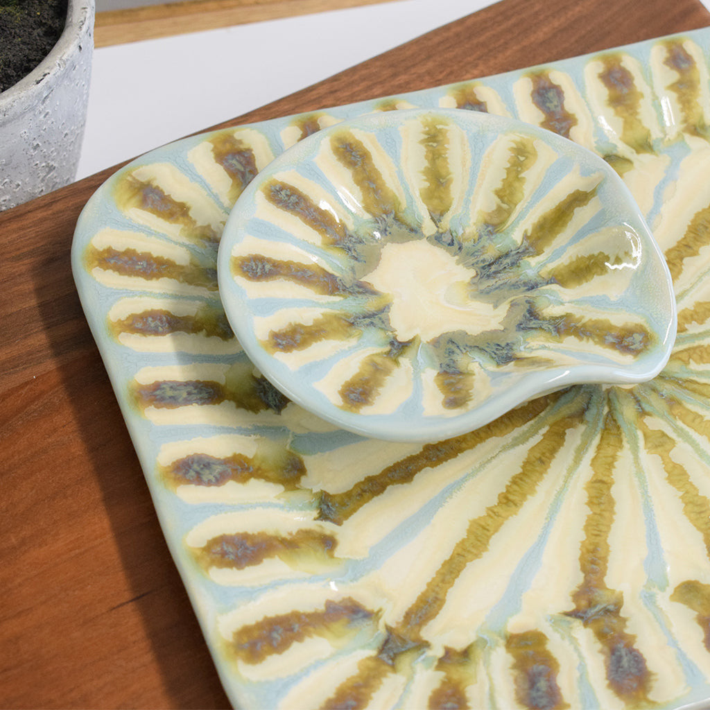 Spoon Rest Teal Mississippi Made Foods, Gifts, Gift Baskets and Home