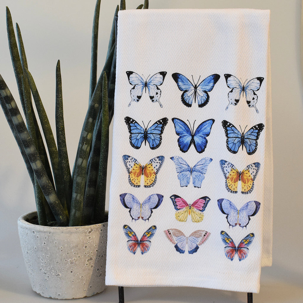 Butterflies Hand Towel - TheMississippiGiftCompany.com