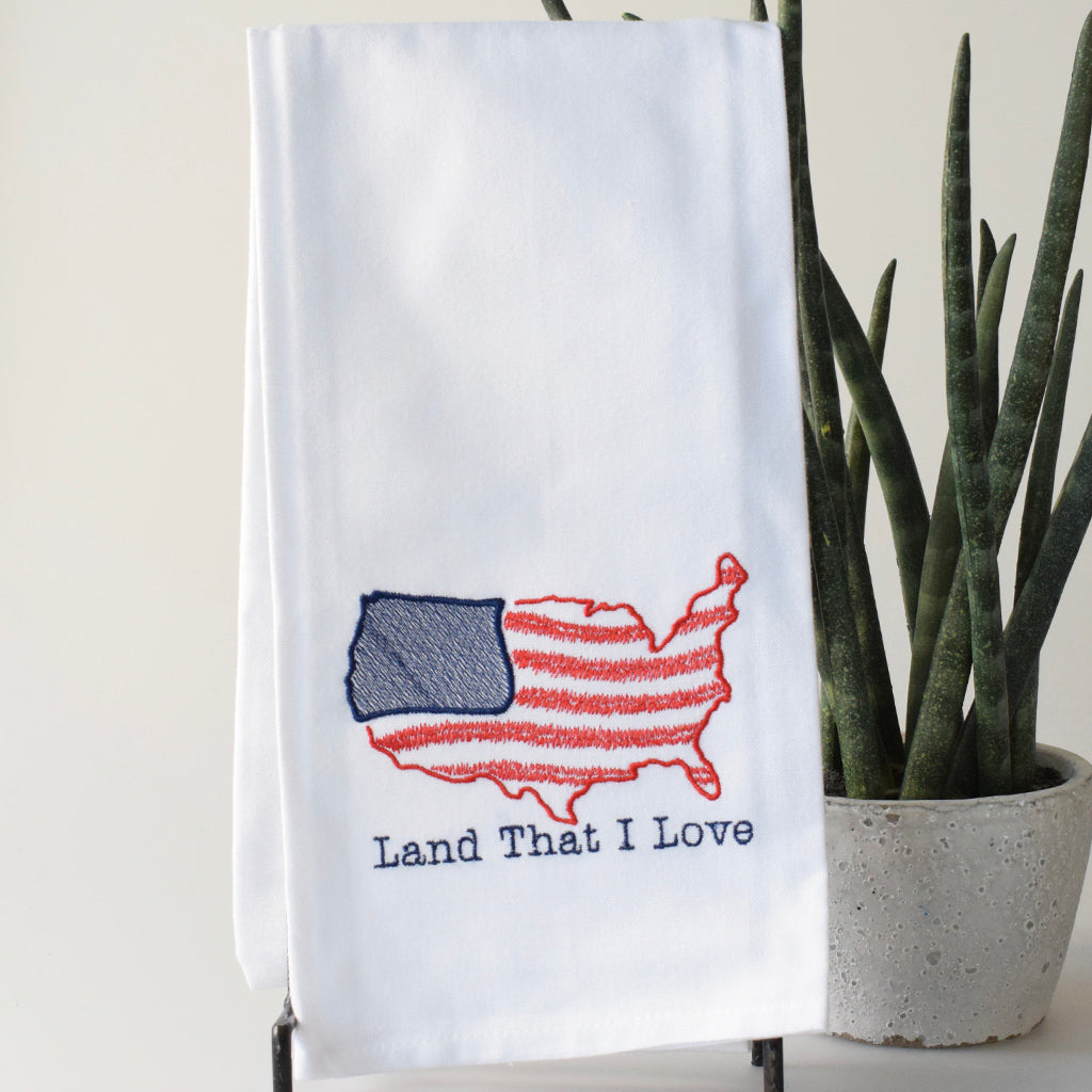 Land That I Love Kitchen Towel - TheMississippiGiftCompany.com